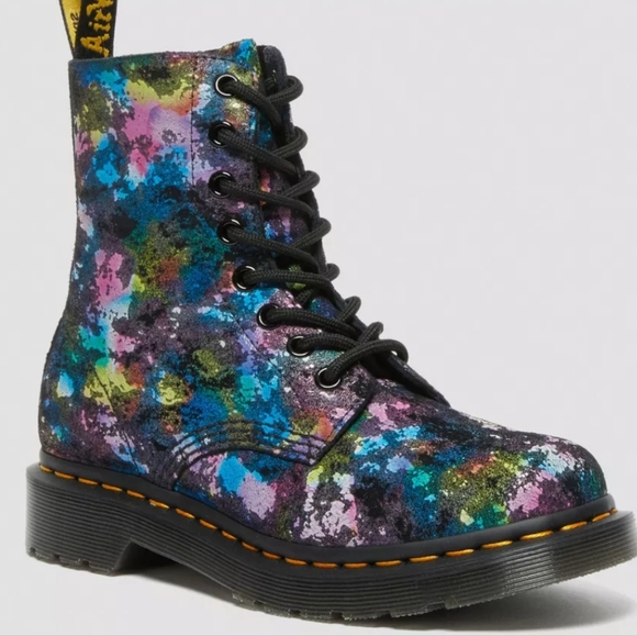 Dr. Martens Shoes - NWT Dr. Martens PASCAL CONFETTI SUEDE LACE UP BOOTS 8
